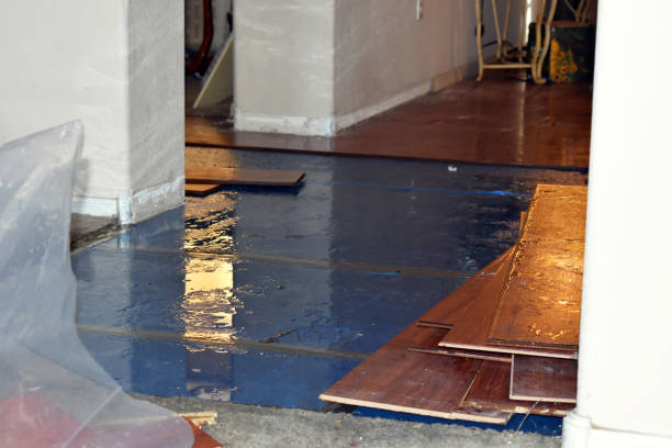 Professional Flood Damage Restoration technician working in New Gretna, NJ